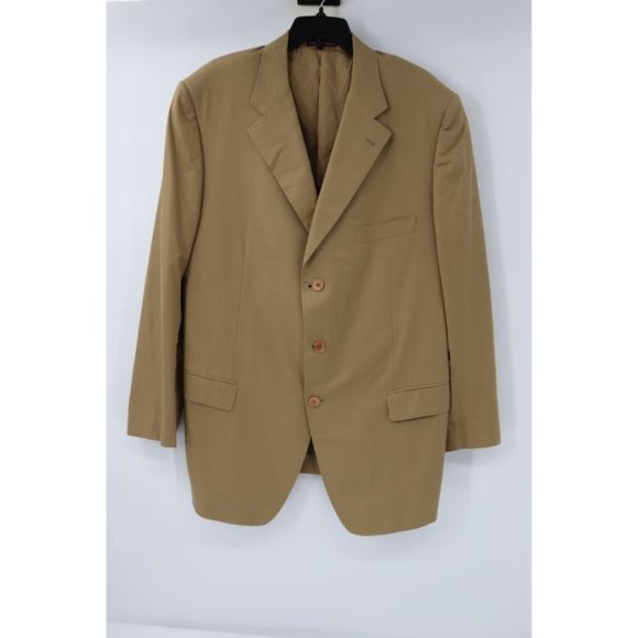 Sartoria partenopea sport coat mens 48 3 button half lined Italy‎ made cotton - Picture 1 of 16
